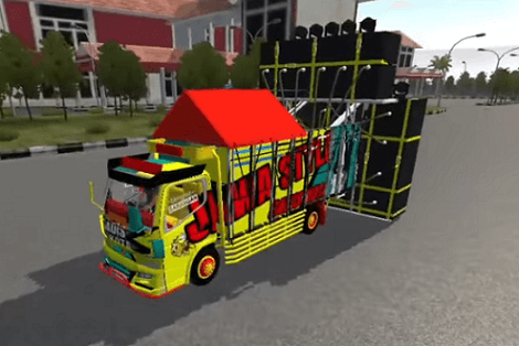 Mod Truck Canter Muatan Sound System