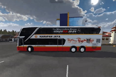 Mod Bus Harapan Jaya Double Decker Terbaru