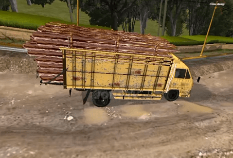 Mod Truck Umplung Full Muatan Bambu Terbaru