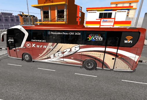 Mod Bus Kurnia SR1 Mercy Livery Kotor Terbaru