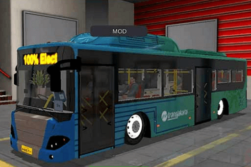 Mod Bus TransJakarta Electric Terbaru