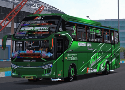 Mod Bus Tunggal Jaya Green Earth SR3 Ultimate Terbaru