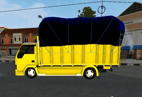 Mod Bussid Truck Canter Ragasa Terpal Full Anim Strobo