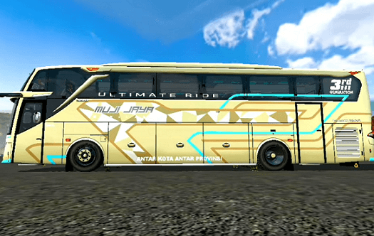 Mod Bussid Bus Muji Jaya Faskanio JB3+ SHD Full Animasi
