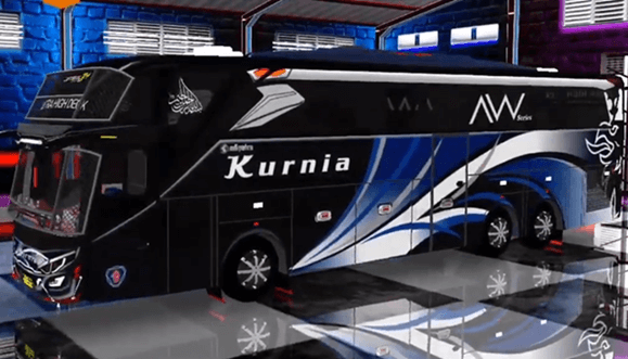 Mod Bussid Bus Kurnia Tronton Scania Full Animasi